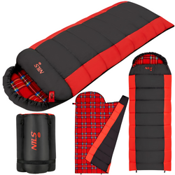 Śpiwór Turystyczny Ciepły Koperta 205x80 cm Kempingowy + Pokrowiec NILS