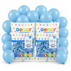 Balony Jasnoniebieskie Klasyczne Pastelowe Na Imprezę GEMAR 5" 200 szt.