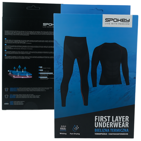 SPOKEY Męska Bielizna Termoaktywna Termiczna Komplet M/L + Kominiarka
