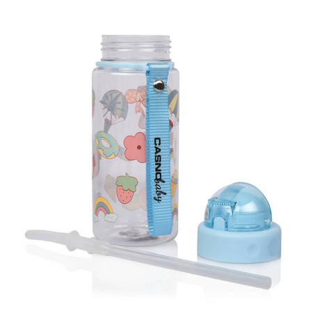 CASNO Bidon Butelka Ze Słomką Dla Dziecka 400 ml