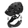 Kask Rowerowy Regulowany Na Hulajnogę Full Face Szczękowy Odpinany METEOR