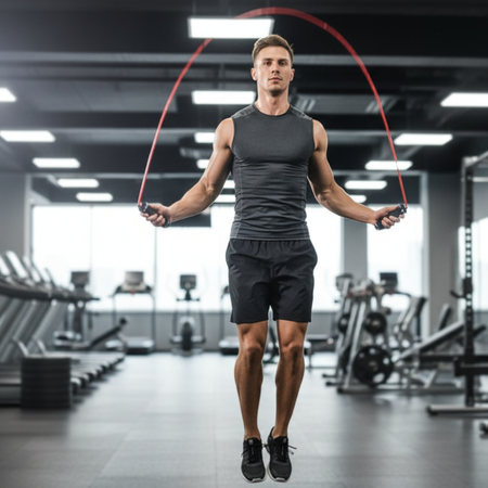 Skakanka Szybka Bokserska Do Ćwiczeń Crossfit Regulowana Z Łożyskami HMS