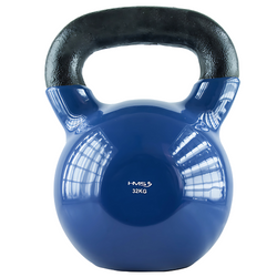 Kettlebell Hantla Żeliwna Pokryta Winylem Do Ćwiczeń Treningu Siłowego 32kg