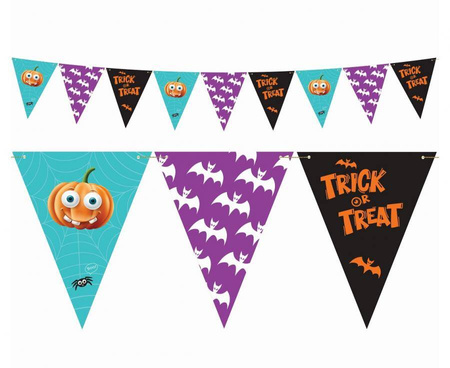 Girlanda Na Halloween Baner Papierowy Ozdobna Dekoracja 250 cm GODAN
