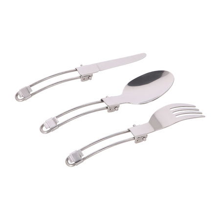 NILS Menażka Turystyczna Harcerska Wojskowa Garnek Z Przykrywką + Sztućce