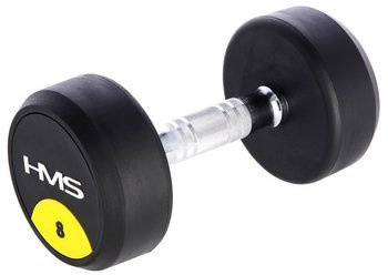Hantla Hantelka Ciężarek Gumowany Chromowany Do Ćwiczeń Fitness HMS 8 kg