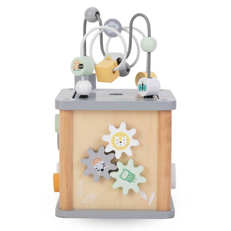 Mamabrum Drewniana Kostka Edukacyjna Sorter Montessori