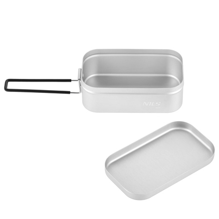 Menażka Turystyczna Harcerska Obiadowa Aluminiowa Z Przykrywką 500 ml NILS