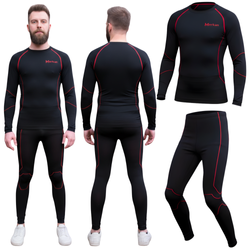 MERKAN Męska Bielizna Termoaktywna Odzież Termiczna Komplet ARES