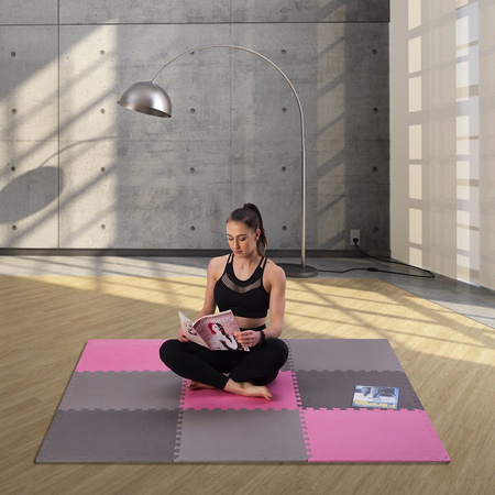 Mata Puzzle Pod Sprzęt Do Ćwiczeń Fitness Ochronna Uniwersalna 60x60cm 9el.