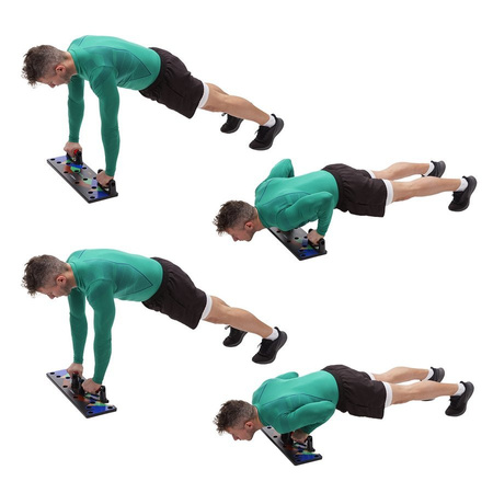 Deska Uchwyty Do Pompek Ćwiczeń Platforma Wielofunkcyjna Push Up Board HMS