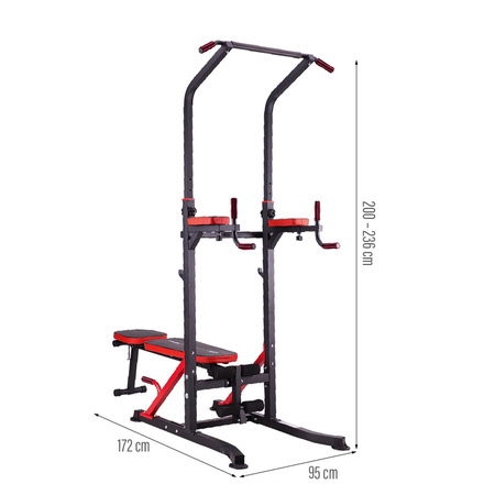 HMS Poręcz Wielofunkcyjna Z Ławką Do Ćwiczeń