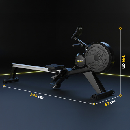 Wioślarz Magnetyczny Ergometr Wioślarski Do Ćwiczeń Treningu Składany HMS