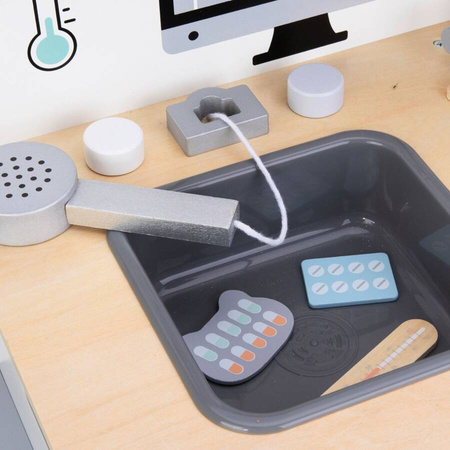 Drewniany Szpital Dla Zwierząt Zestaw Weterynarza