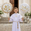 Balony Pierwsza Komunia Święta Kielich Biblia Gołąbek Na Komunię 2 szt. 18"