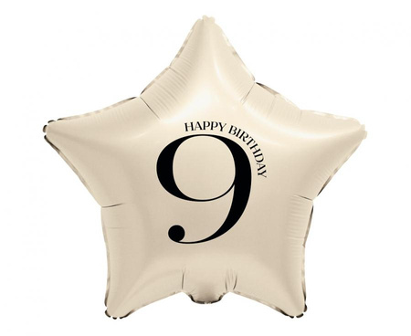 Balon Foliowy Dekoracyjny Ozdobny Imprezowy Na Urodziny Cyfra 9 GODAN 18"