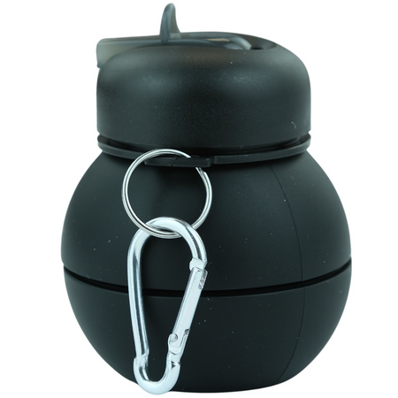 MERKAN Butelka Sportowa Bidon Składany W Kształcie Piłki Z Ustnikiem 550 ml