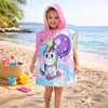 Ręcznik Kąpielowy Okrycie Z Kapturem Ponczo Dla Dzieci Unicorn 60x85 cm