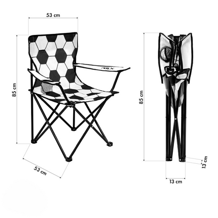 Krzesło Turystyczne Składane Kempingowe Plażowe Ogrodowe + Pokrowiec NILS