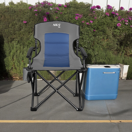 Krzesło Turystyczne Składane Kempingowe Plażowe Ogrodowe + Pokrowiec NILS