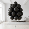 Balony Lateksowe Pastelowe Czarne Na Urodziny Ślub Wesele 13" - 50 szt.