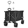 Wózek Turystyczny Plażowy Transportowy Kempingowy Składany Z Uchwytem 180 L