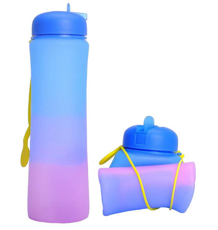 KRONOS Butelka Sportowa Motywacyjna Bidon Na Wodę Z Ustnikiem 600 ml