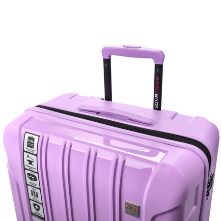 Swissbags+ Zestaw 3 Walizek Na Kółkach Kabinowa Średnia Duża