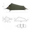 Namiot Kempingowy Turystyczny Na Biwak Ultralight Wodoodporny NILS