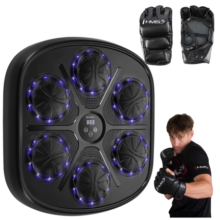 Elektroniczna Tarcza Bokserska Bluetooth Na Ścianę Z Głośnikiem + Rękawice