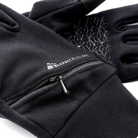 METEOR Rękawiczki Rękawice Zimowe Sportowe Odblaskowe Elementy