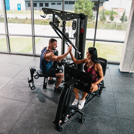 Atlas Do Ćwiczeń Domowa Siłownia Z Ławką Regulowane Ramiona + Stos HMS