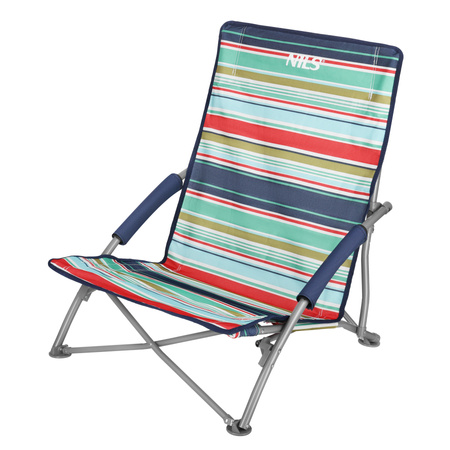 Leżak Ogrodowy Plażowy Składany Fotel Turystyczny Do Ogrodu + Pokrowiec