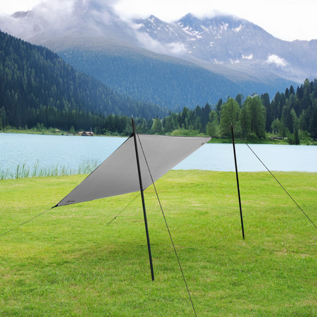 Tarp Płachta Biwakowa Wodoodporna Turystyczna 230x140 cm Przeciwsłoneczna