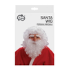 Peruka Święty Mikołaj Z Brodą i Brwiami Dla Dorosłych Na Boże Narodzenie