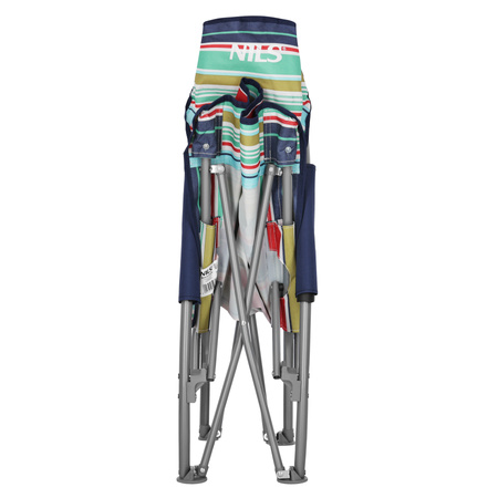 Leżak Ogrodowy Plażowy Składany Fotel Turystyczny Do Ogrodu + Pokrowiec