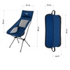Krzesło Turystyczne Składane Kempingowe Plażowe Ogrodowe + Pokrowiec NILS