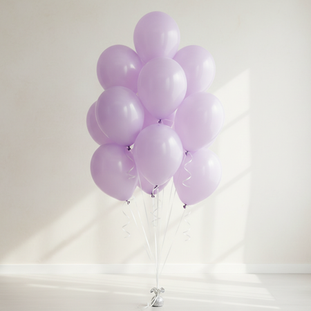 Balony Pastelowe Liliowe Lateksowe Na Urodziny Dla Animatora 10" 100 szt.