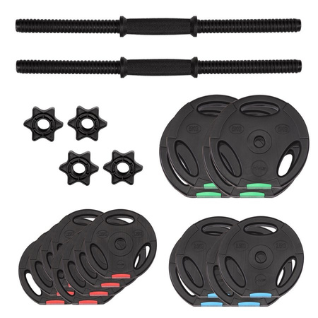 HMS Zestaw Sztangielki Hantle Regulowane 2x20 kg