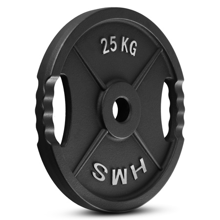 Talerze Olimpijskie Obciążenia Na Gryf Sztangę Do Ćwiczeń HMS Zestaw 2x25kg
