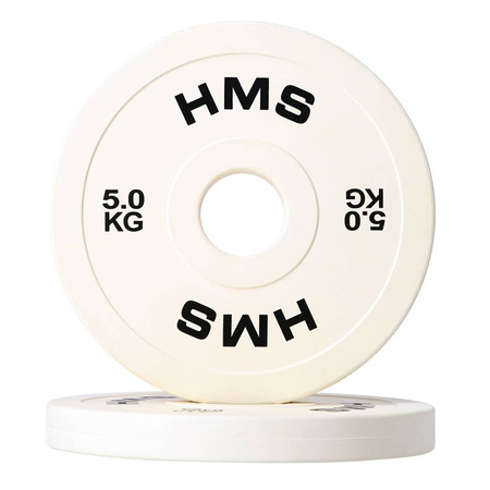 Talerze Obciążenia Na Gryf Olimpijski Sztangę Gumowane Zestaw 2x5 kg HMS