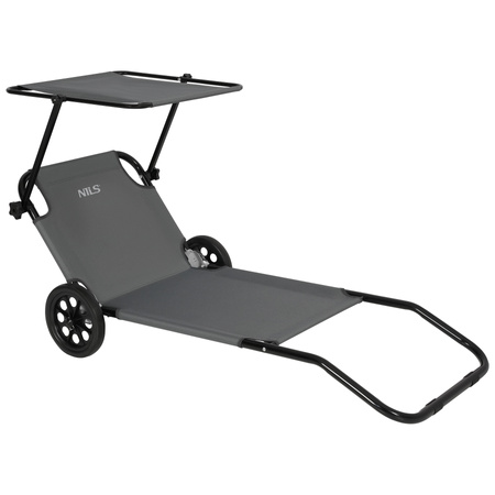 Leżak Ogrodowy Plażowy Składany Fotel Turystyczny Basenowy Do Ogrodu NILS