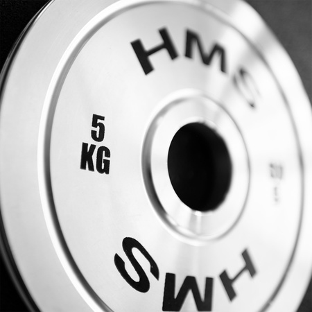 Talerz Obciążenie Olimpijskie Na Gryf Sztangę Chromowana Stal HMS 2x5 kg