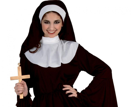 Zalotna Zakonnica Strój Przebranie Halloweeen Habit Siostra Zakonna GODAN