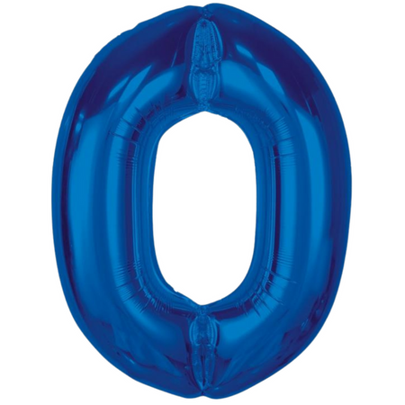 Balony Foliowe Niebieskie Metaliczne Dekoracja Na Urodziny 40 Lat GODAN