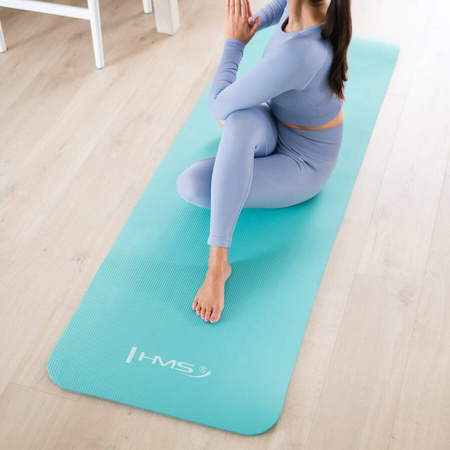 Mata Do Ćwiczeń Fitness Jogi Gimnastyczna Treningowa Gruba NBR 1,5 cm HMS