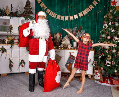 Worki Na Prezenty Świąteczne Mikołaja Gwiazdora Pod Choinkę 4 szt. 70x100cm