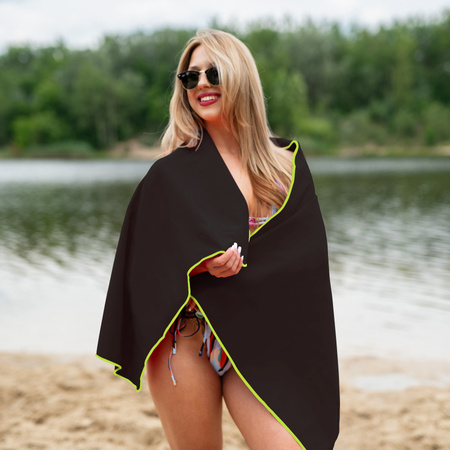 NILS Duży Ręcznik Szybkoschnący Z Mikrofibry Plażowy 140x70 cm + Zawieszka