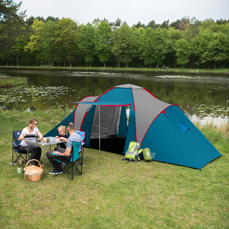 Namiot Kempingowy Turystyczny 4 Osobowy Wodoodporny Filtr UV + Pokrowiec