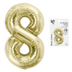 Balon Foliowy Na Urodziny Rocznicę Dekoracja Cyfra 8 85 cm Na Hel GODAN